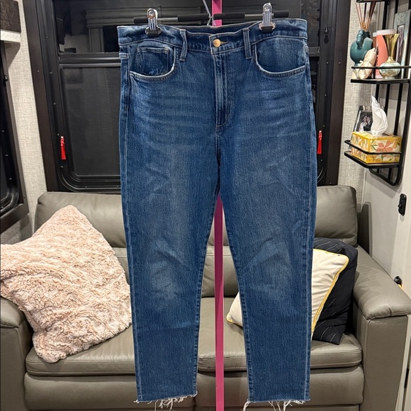 Joe's Jeans the Luna high rise cigarette ankle Women's Straight Blue Denim 32 - Picture 1 of 8